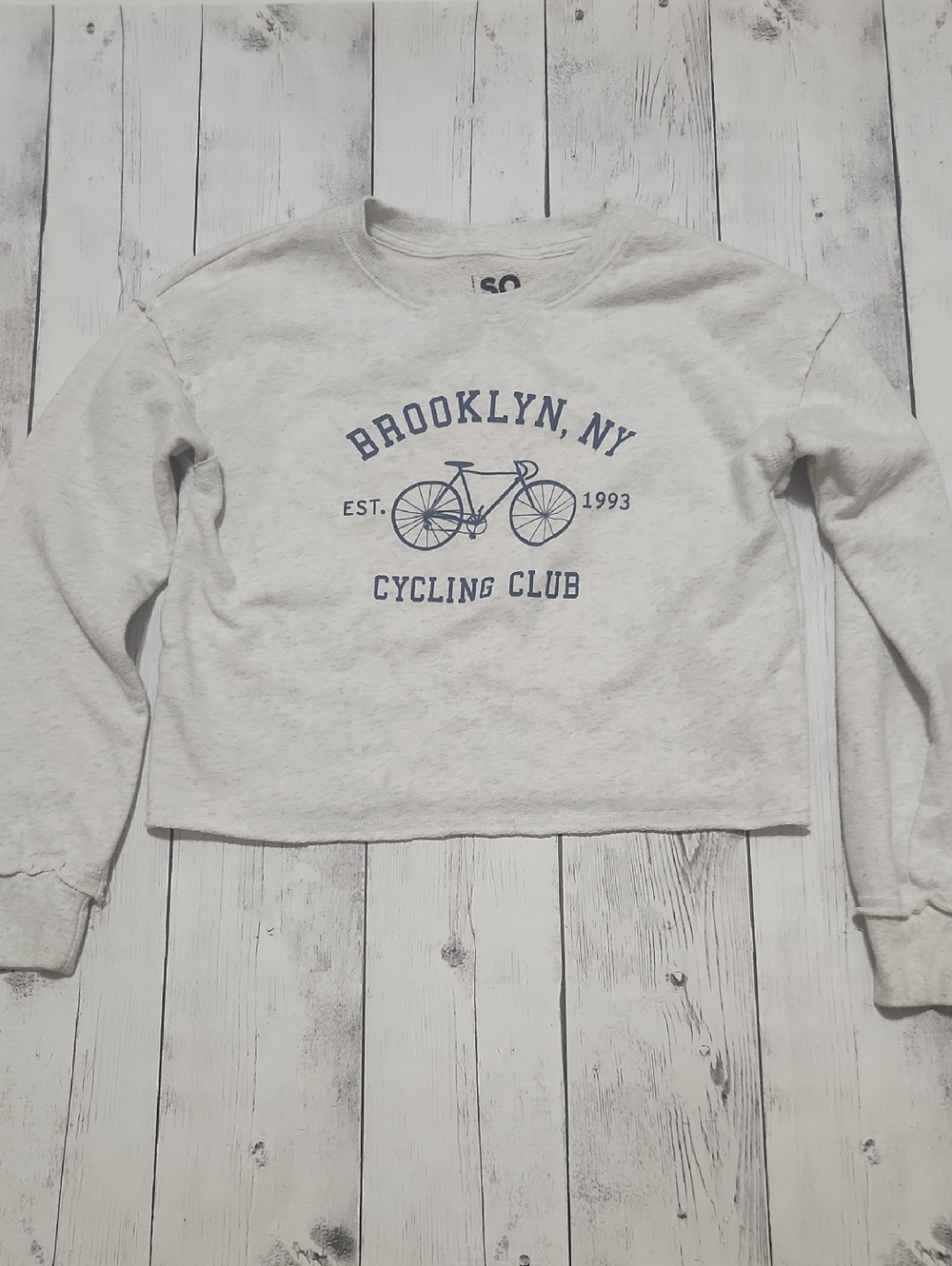 Like New SO Brooklyn NY Crop Sweatshirt